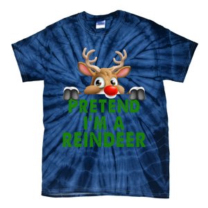 pretend im a reindeer Easy Christmas Costume  Tie-Dye T-Shirt