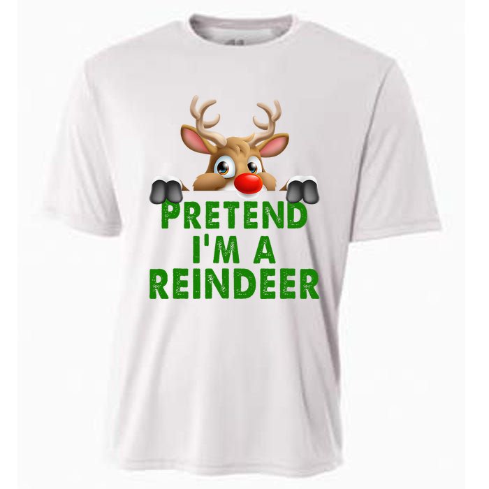 pretend im a reindeer Easy Christmas Costume  Cooling Performance Crew T-Shirt