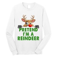 pretend im a reindeer Easy Christmas Costume  Long Sleeve Shirt