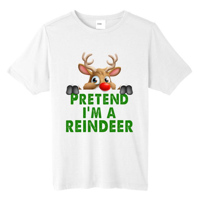 pretend im a reindeer Easy Christmas Costume  Tall Fusion ChromaSoft Performance T-Shirt