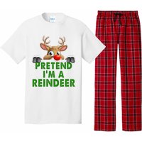 pretend im a reindeer Easy Christmas Costume  Pajama Set