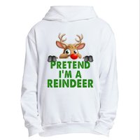 pretend im a reindeer Easy Christmas Costume  Urban Pullover Hoodie