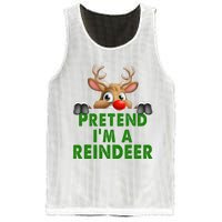 pretend im a reindeer Easy Christmas Costume  Mesh Reversible Basketball Jersey Tank