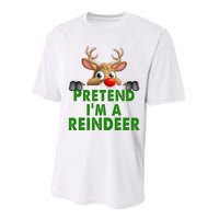 pretend im a reindeer Easy Christmas Costume  Performance Sprint T-Shirt