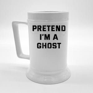 Pretend IM A Ghost Lazy Halloween Costume Gift Beer Stein