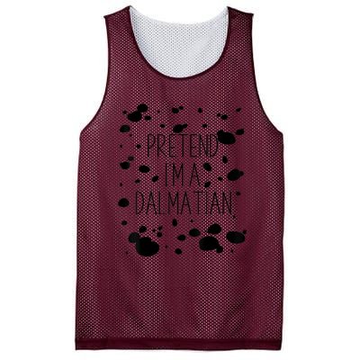 Pretend IM A Dalmatian Costume Funny Halloween Party Mesh Reversible Basketball Jersey Tank