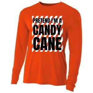 Pretend Im A Candy Cane Adult Women Costume Cooling Performance Long Sleeve Crew