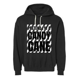 Pretend Im A Candy Cane Adult Women Costume Garment-Dyed Fleece Hoodie