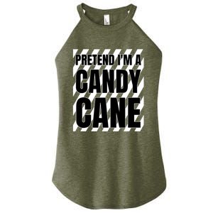 Pretend Im A Candy Cane Adult Women Costume Women's Perfect Tri Rocker Tank