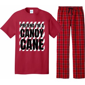 Pretend Im A Candy Cane Adult Women Costume Pajama Set