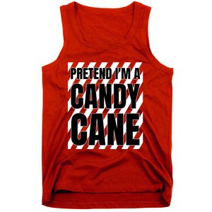 Pretend Im A Candy Cane Adult Women Costume Tank Top