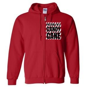 Pretend Im A Candy Cane Adult Women Costume Full Zip Hoodie