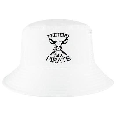 Pretend I'm A Pirate Funny Cartoon Halloween Cool Comfort Performance Bucket Hat