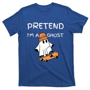 Pretend IM A Ghost Funny Lazy Halloween Costume Party Meaningful Gift T-Shirt