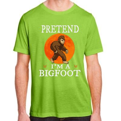 Pretend Im A Bigfoot Funny Cartoon Halloween Costume Adult ChromaSoft Performance T-Shirt