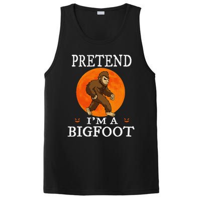 Pretend Im A Bigfoot Funny Cartoon Halloween Costume PosiCharge Competitor Tank