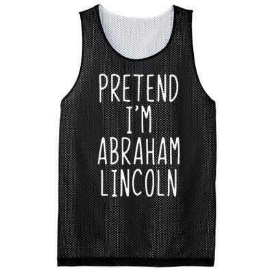 Pretend IM Abraham Abe Lincoln Costume Halloween Lazy Easy Mesh Reversible Basketball Jersey Tank