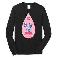 Pretend Im A Baby Oil Bottle Costume Funny Halloween Long Sleeve Shirt