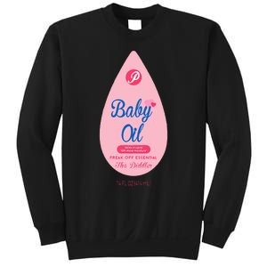 Pretend Im A Baby Oil Bottle Costume Funny Halloween Sweatshirt