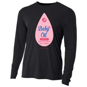 Pretend Im A Baby Oil Bottle Costume Funny Halloween Cooling Performance Long Sleeve Crew