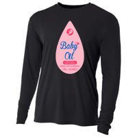 Pretend Im A Baby Oil Bottle Costume Funny Halloween Cooling Performance Long Sleeve Crew