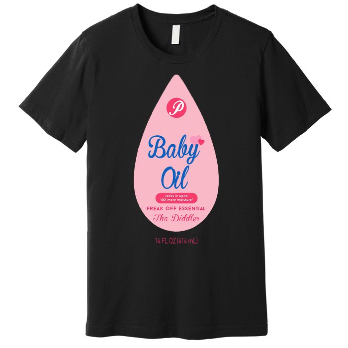 Pretend Im A Baby Oil Bottle Costume Funny Halloween Premium T-Shirt