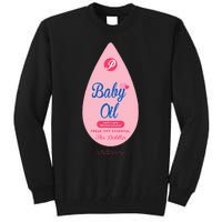 Pretend Im A Baby Oil Bottle Costume Funny Halloween Tall Sweatshirt