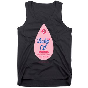 Pretend Im A Baby Oil Bottle Costume Funny Halloween Tank Top