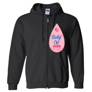 Pretend Im A Baby Oil Bottle Costume Funny Halloween Full Zip Hoodie