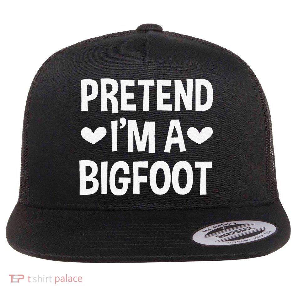 Pretend Im A Bigfoot Funny Halloween Costume For Women Flatbill Hat