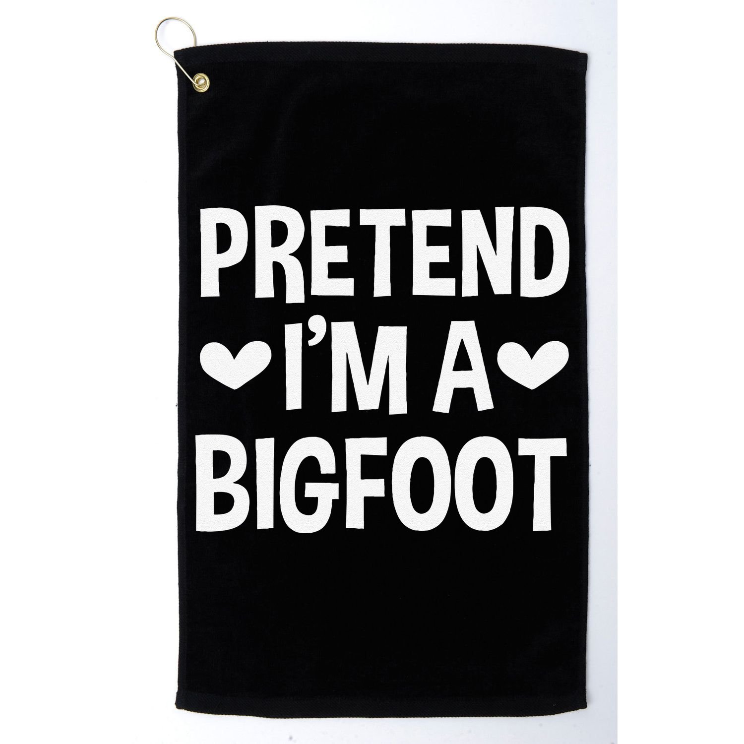 Pretend Im A Bigfoot Funny Halloween Costume For Women Golf Towel
