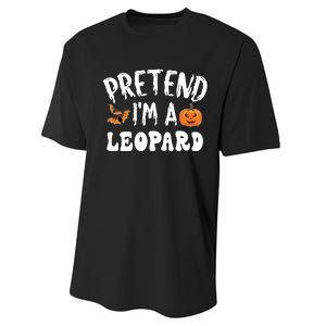 Pretend Im A Leopard Halloween Costume Women Party Performance Sprint T-Shirt