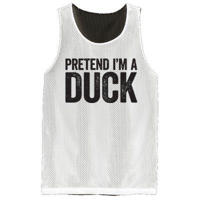 Pretend Im A Duck Matching Duck Costume Mesh Reversible Basketball Jersey Tank