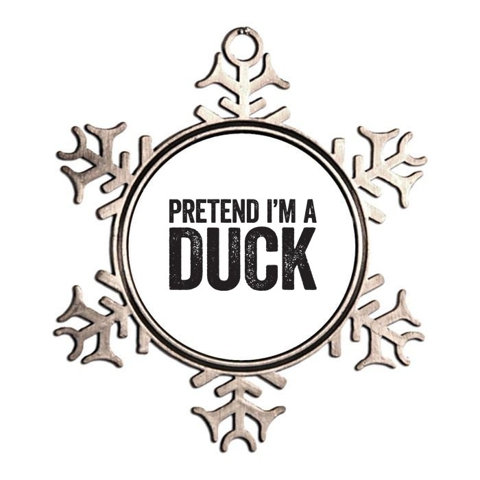 Pretend Im A Duck Matching Duck Costume Metallic Star Ornament