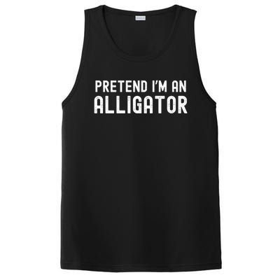 Pretend IM An Alligator Lazy Halloween Costume Matching Gift PosiCharge Competitor Tank