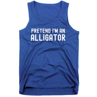 Pretend IM An Alligator Lazy Halloween Costume Matching Gift Tank Top