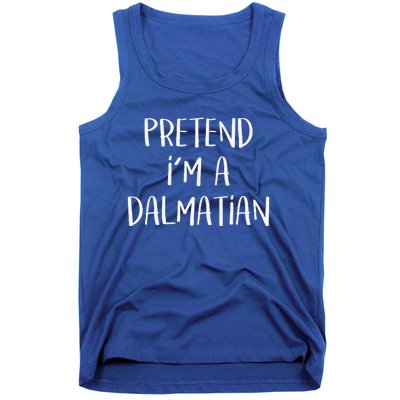 Pretend Im A Dalmatian Costume Funny Halloween Party Tank Top