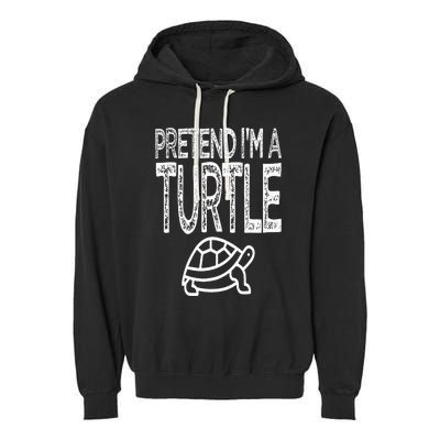 Pretend I'm A Turtle Matching Costume Garment-Dyed Fleece Hoodie