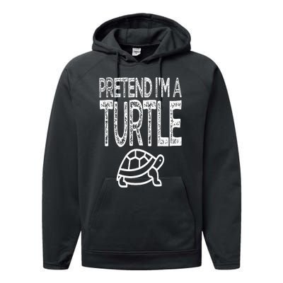 Pretend I'm A Turtle Matching Costume Performance Fleece Hoodie