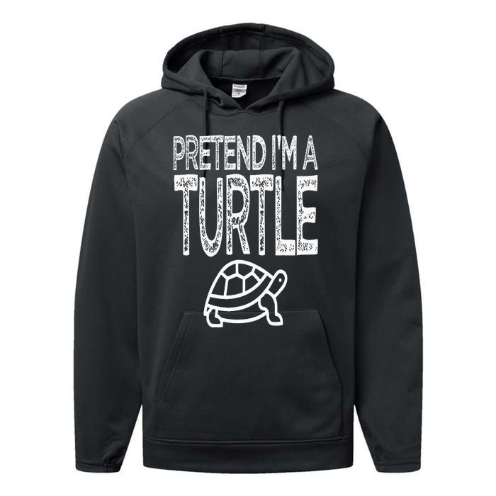 Pretend I'm A Turtle Matching Costume Performance Fleece Hoodie