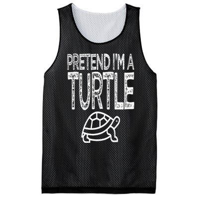 Pretend I'm A Turtle Matching Costume Mesh Reversible Basketball Jersey Tank