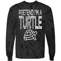 Pretend I'm A Turtle Matching Costume Tie-Dye Long Sleeve Shirt