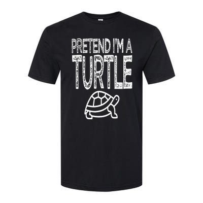 Pretend I'm A Turtle Matching Costume Softstyle CVC T-Shirt