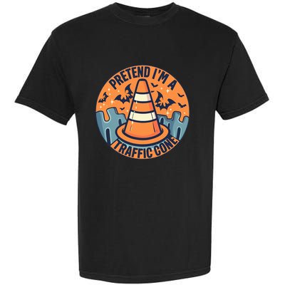 PRETEND I'M A TRAFFIC CONE Halloween Costume Garment-Dyed Heavyweight T-Shirt