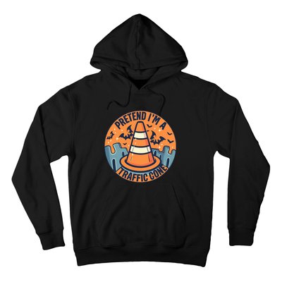 PRETEND I'M A TRAFFIC CONE Halloween Costume Hoodie