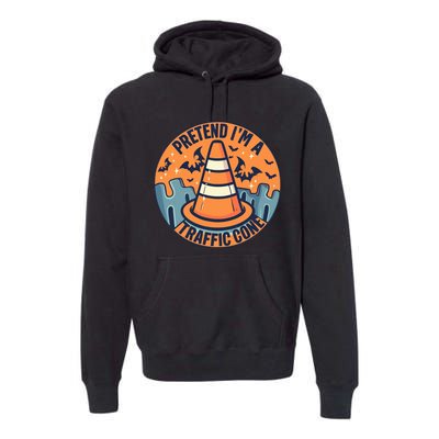 PRETEND I'M A TRAFFIC CONE Halloween Costume Premium Hoodie