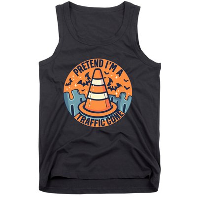 PRETEND I'M A TRAFFIC CONE Halloween Costume Tank Top