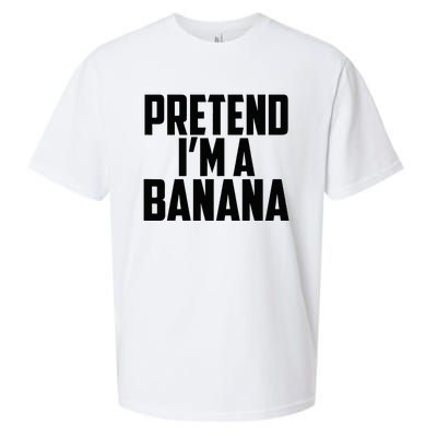 Pretend IM A Banana Cute Funny Banana Costume Sueded Cloud Jersey T-Shirt