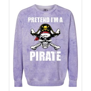 Pretend I'm A Pirate Colorblast Crewneck Sweatshirt