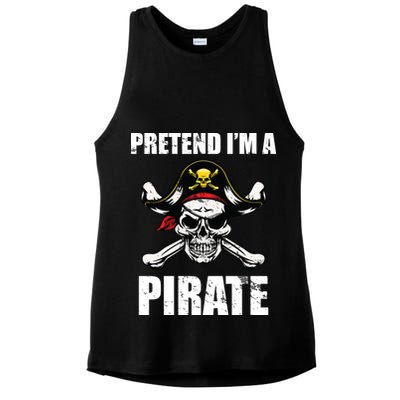 Pretend I'm A Pirate Ladies PosiCharge Tri-Blend Wicking Tank
